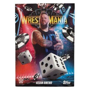 2025 Topps Wrestlemania 41 WWE WORLD Vegas Exclusive Card WM-30 KEVIN OWENS